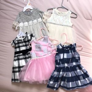 5 dresses 9-12 month sizes